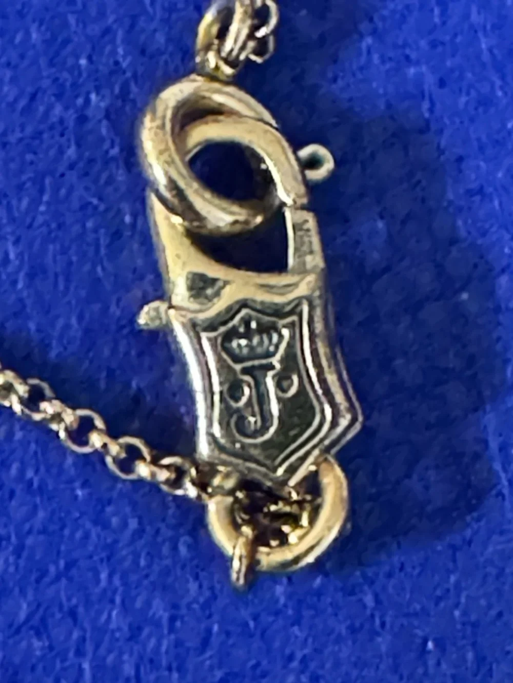 Juicy Couture Key Diamonique Pendant Fashion Necklace comes in white mesh pouch